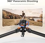 K&F CONCEPT Carbon Fiber Travel Tripod, 60" Compact Lightweight Portable Tripod with Low Profile Ball Head with Quick Release Plate for Arca, DSLR Mirrorless, Max Load 13.2lb