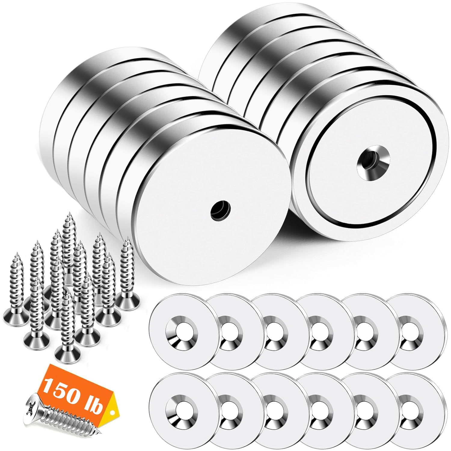 Strong Neodymium Magnets - 8 Pack -17