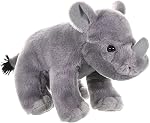 Wild Republic Rhino Peluche, Animal farci, Jouet en peluche, Cadeaux pour les enfants, Couteaux 8 Pouces