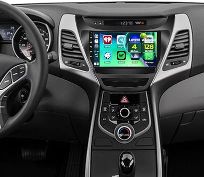 4+128GB Android 15 Car Stereo for Hyundai Elantra 2014-2016 Wireless Carplay Android Auto, 9 Inch Incell Touch Screen Car Stereo with GPS, Backup Camera, Bluetooth, FM/RDS, EQ, WiFi, SWC