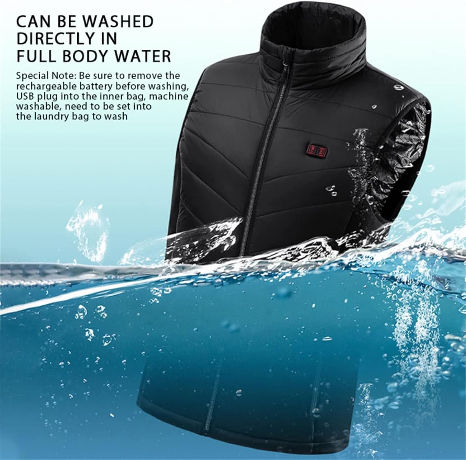 Mens Womens Heated Vest Zip Cardigan Quilted Soft Shell Heated Jacket Sleeveless Winter Warming Warm Heating Coat 2025