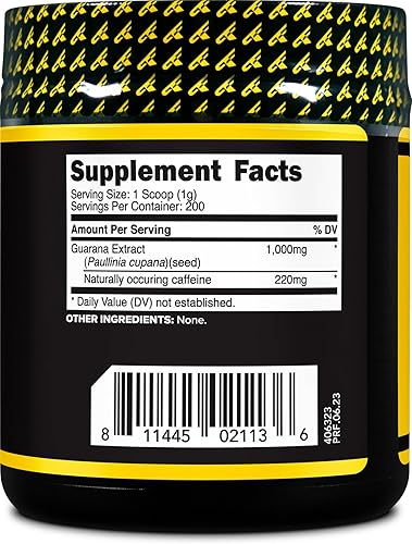 Miniatura 4 de Primaforce Guaraná en polvo (7.05 oz) (sin sabor) - Guaraná puro, 200 porciones