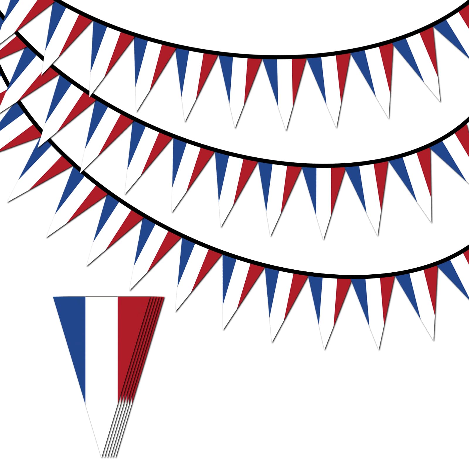 10m Netherlands Flag Bunting 30pcs Flags for Fifa World Cup Football 2026 Decorations,Double Sided Nederlanden Flag Bunting Banner for Eurovision Euro Football Garden Street Outdoor Party Decorations