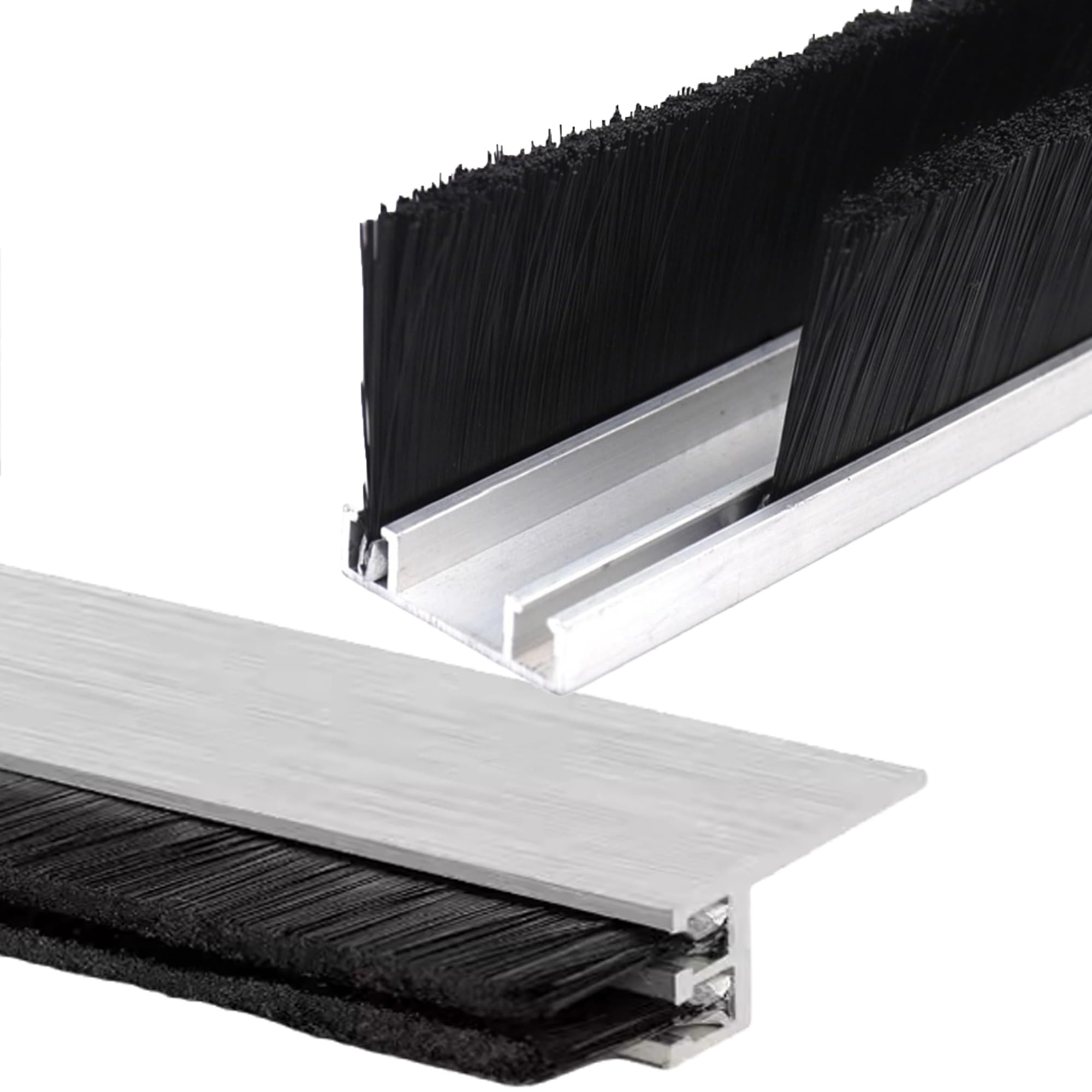 Brosse bas de porte pour atelier propre : joint d'étanchéité nylon 120mm pour armoire