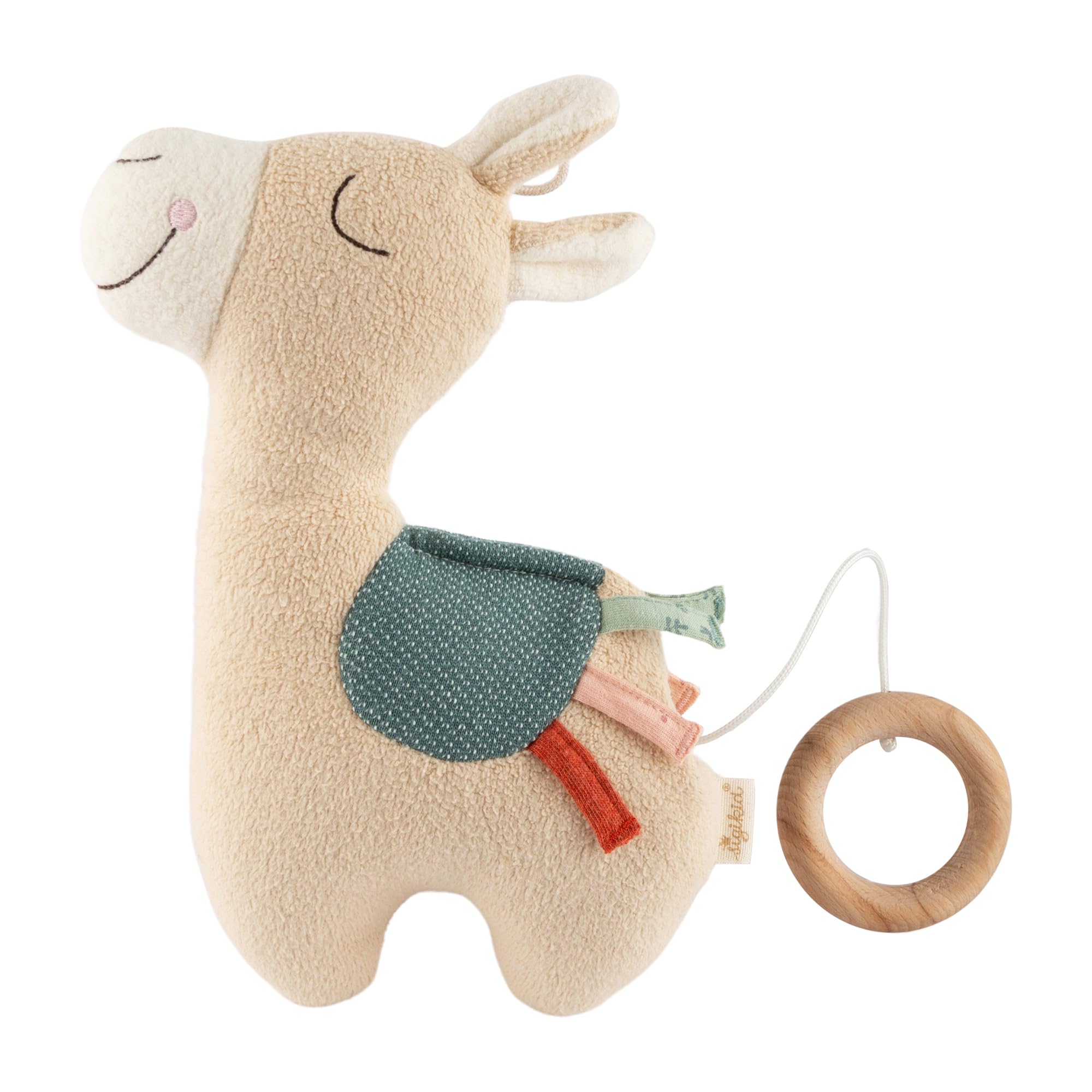 SIGIKID Carillon con melodia a scelta personalizzabile, regalo per nascita o battesimo, adatto per bambini dalla nascita, beige/lama, taglia unica, beige/lama