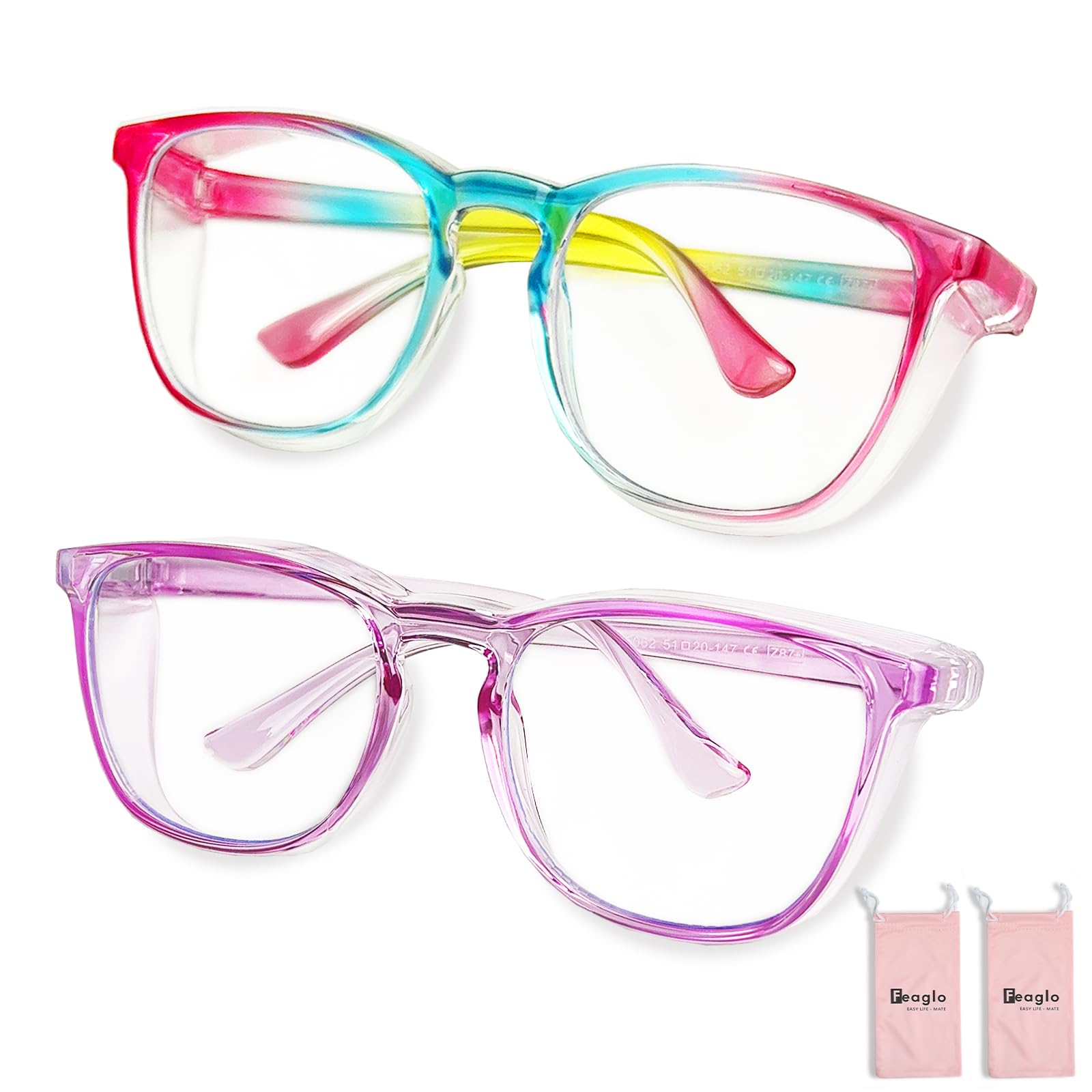 Feaglo Safety Glasses, Anti Fog Safety Goggles for Women Men, Blue Light Blocking Stylish Eye Protection Glasses Side Shield — Amazon image 14