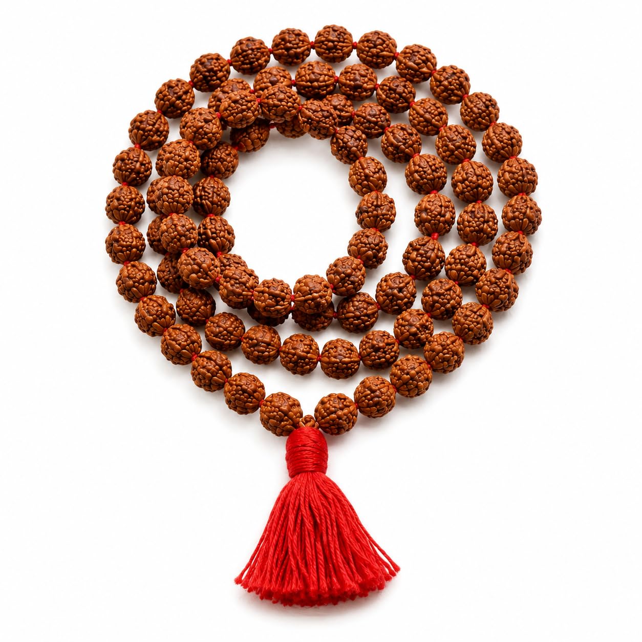 5 Mukhi Rudraksha Mala 108 Beads Japa Mala for Meditation & Yoga | Japa Mala, For Meditation & Yoga-picture-18