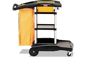 Rubbermaid Commercial Products Housekeeping Service Cart with Two Caddies