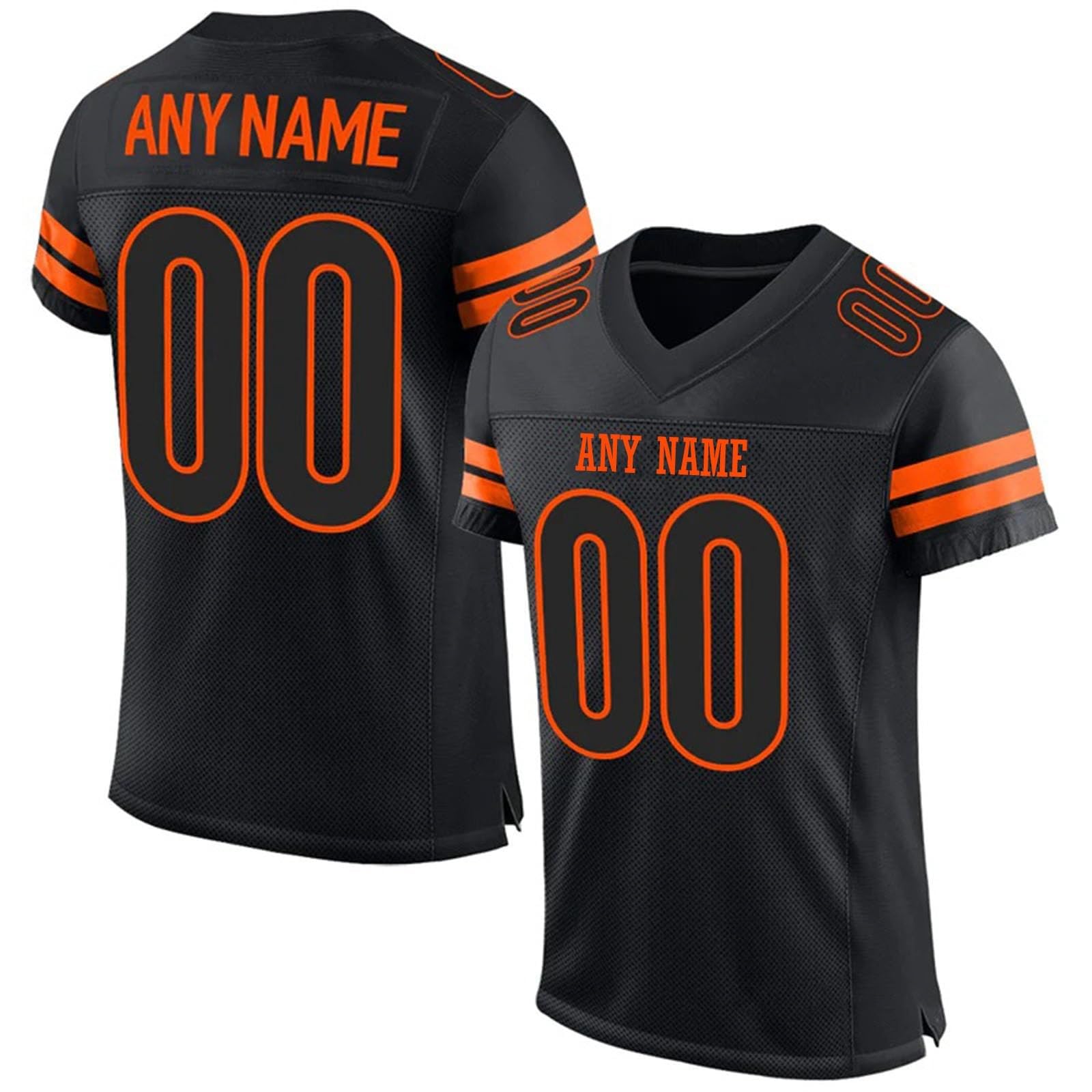 Customizable Football Jersey with Name Number Comfortable Breathable Sports Uniform for Men Women Youth Kids American Football Jersey for Sports Fans and Teams