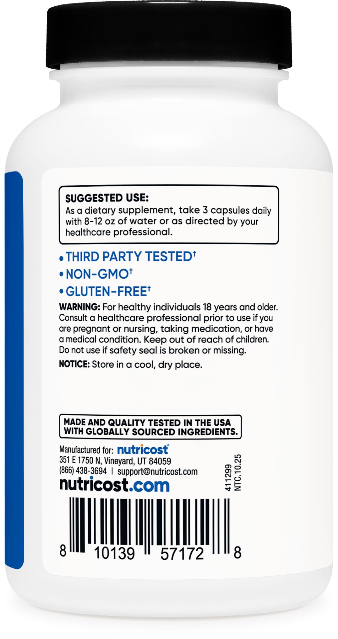 Nutricost myHMB Capsules 1,500MG Calcium HMB Per Serving, 120 Capsules — Amazon image 4