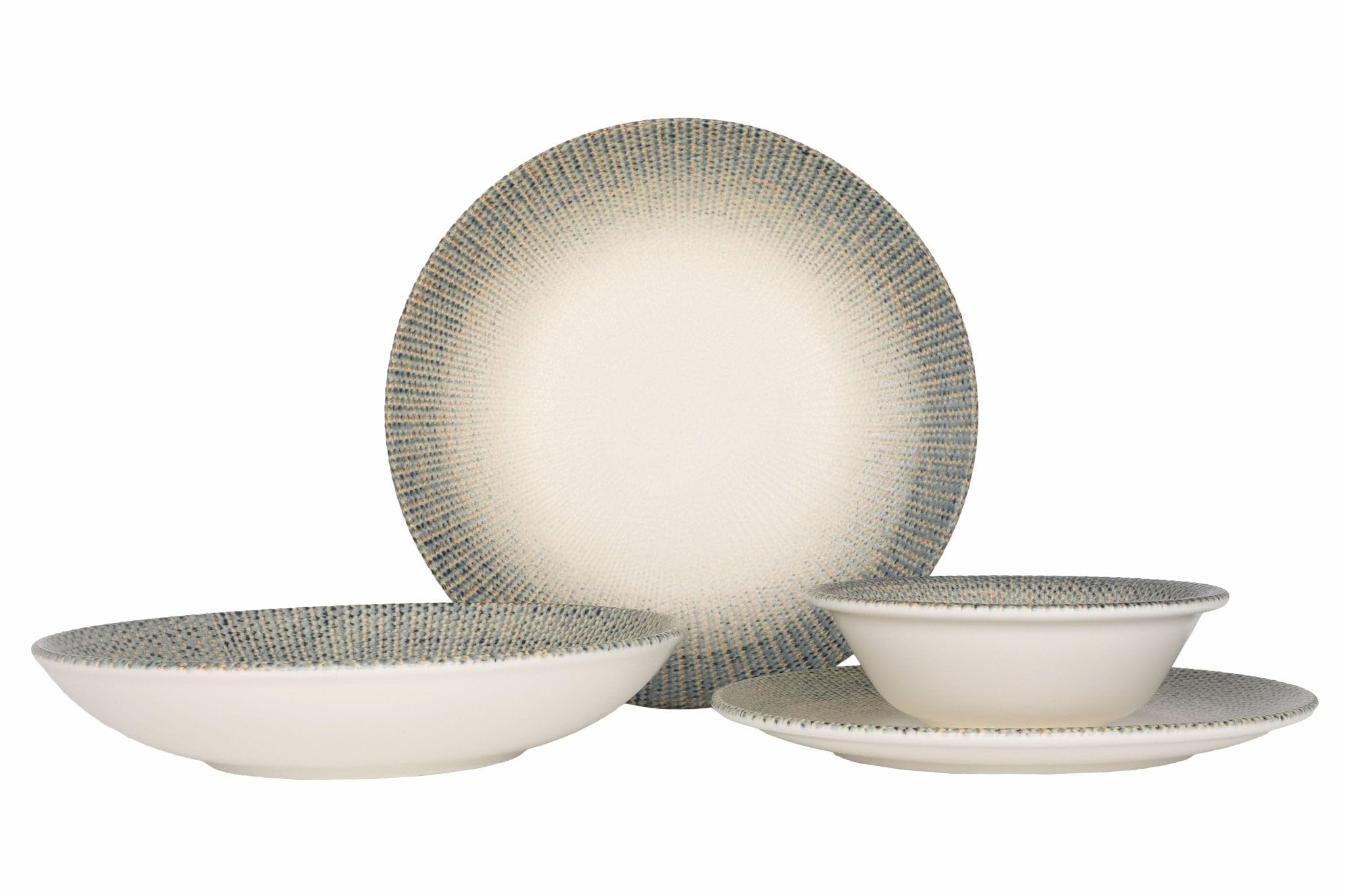 Bonna Zestaw obiadowy (duży) - Sway - 24 sztuki - 6 Osób - Porcelana