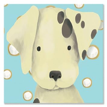 Oopsy Daisy Radley The Dalmation Stretched Canvas Wall Art by Meghann OHara, 10 by 10-Inch