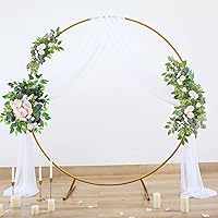 Vista 9 de Tela drapeada para arco de boda, cortinas de arco blanco, cortina de telón de fondo transparente para ceremonia, decoración de arcos de boda, 19