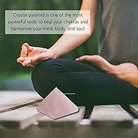 Vista 213 de Amazing Gemstone Amethyst Pyramid Crystal Healing Stones - 2" Great Pyramid Figurine of Natural Stone Pyramid for Meditation, Reiki, Chakra
