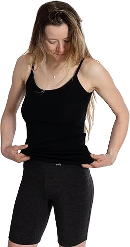 Woolly - Camiseta sin mangas de merino para mujer Certificado RWS Suave, sin olor y diseño Seattle