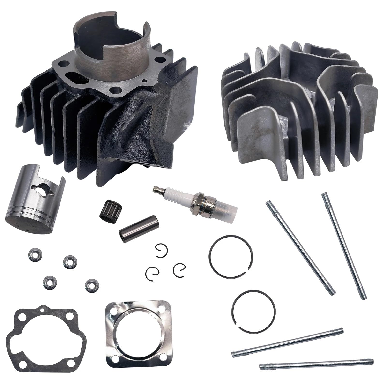 Pieza DE Recambio Kit de Junta de pistón de Cilindro Compatible con LT A50 LT50 JR50 LT Quadrunner 11111-04001 11210-04012-0F0 11141-04000