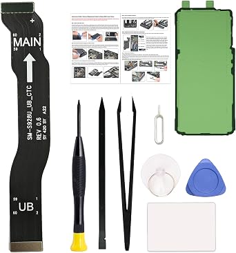 for Galaxy S24 Ultra LCD Display Flex Cable Ribbon Replacement Repair Part, Compatible with S24 Ultra 5G SM-S928U/B Series, with Toolkit, Instruction