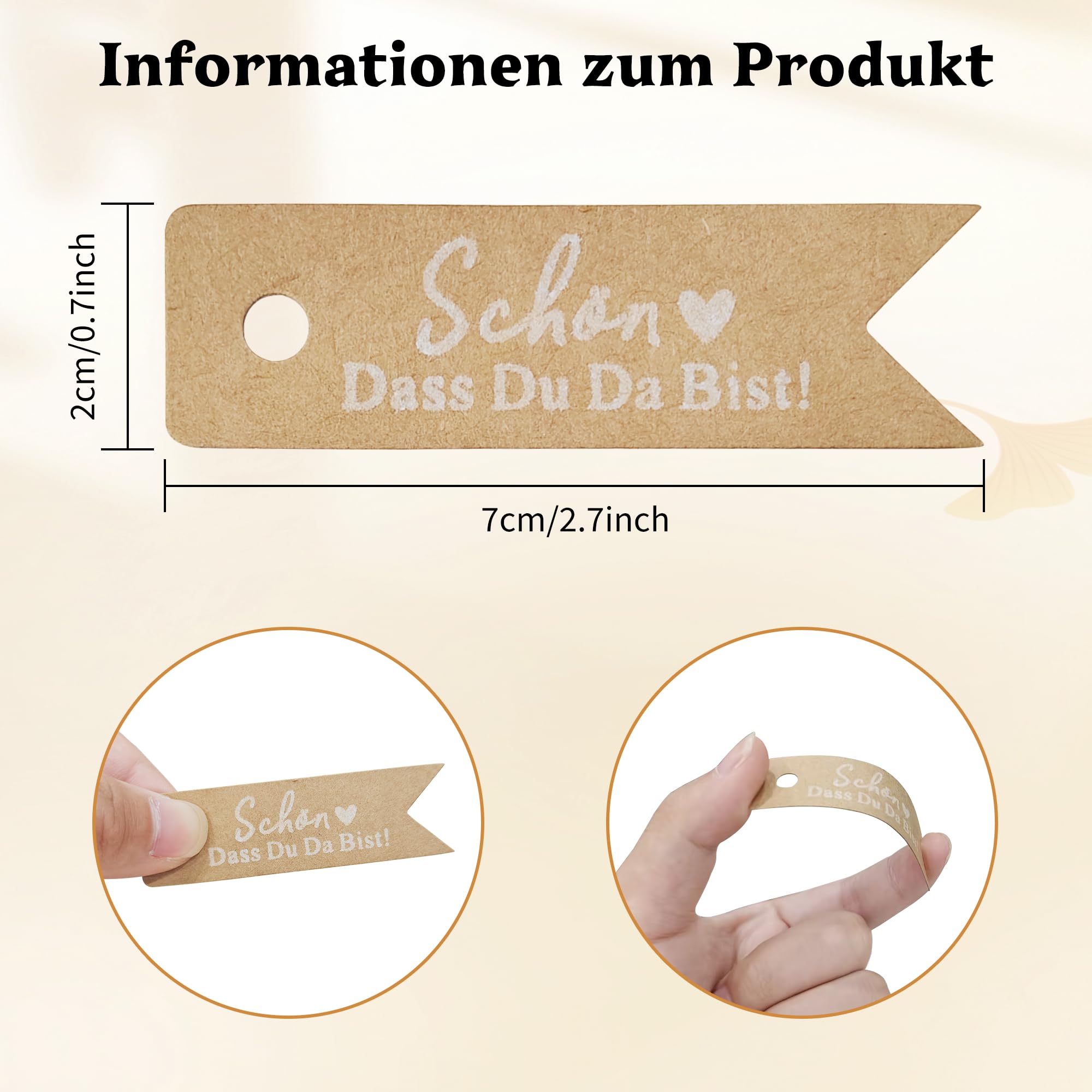 100 Étiquettes Cadeaux Papier Kraft Blanc 7x4cm – Avec Ficelle Jute – Mariage, Noël, Anniversaire, DIY