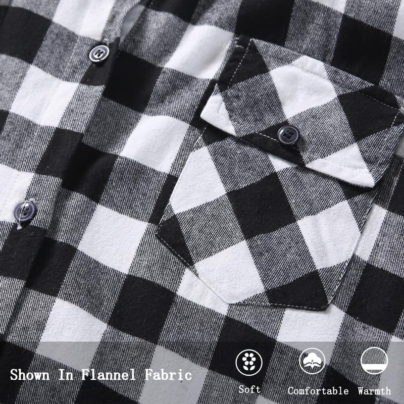 Image of Match Women's Long Sleeve Plaid Flannel Shirt #2021