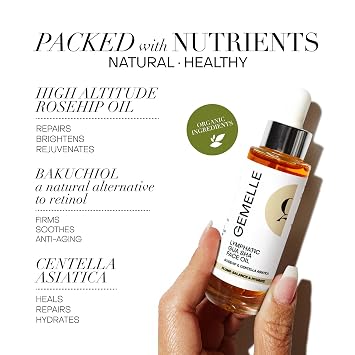 GEMELLE Lymphatic Gua Sha Face Oil, 30ml