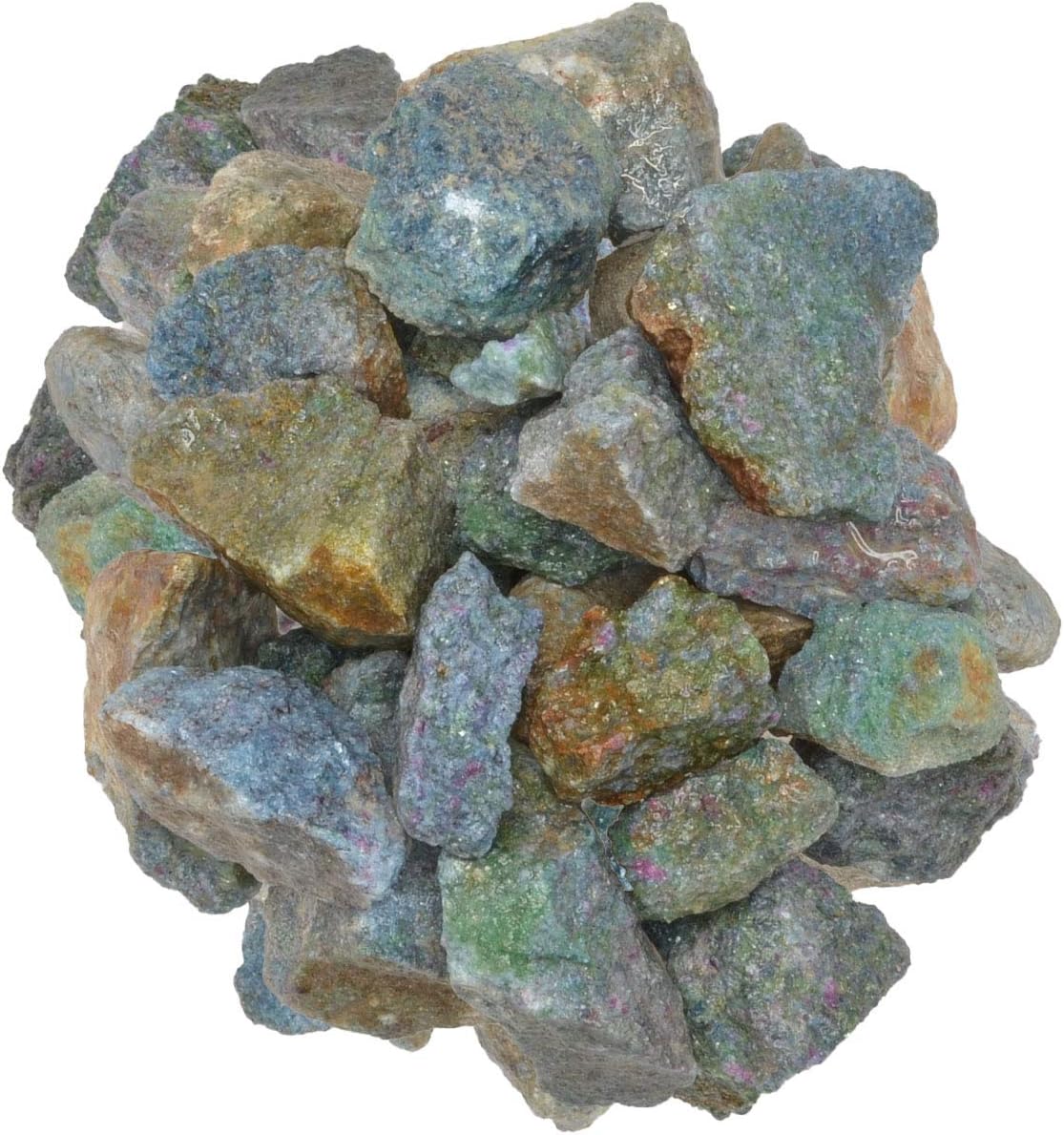 3 lbs of Ruby in Kyanite Rough Stones from India - Raw Rocks Perfect for Tumbling, Lapidary Polishing, Reiki, Crystal Healing and Crafts!