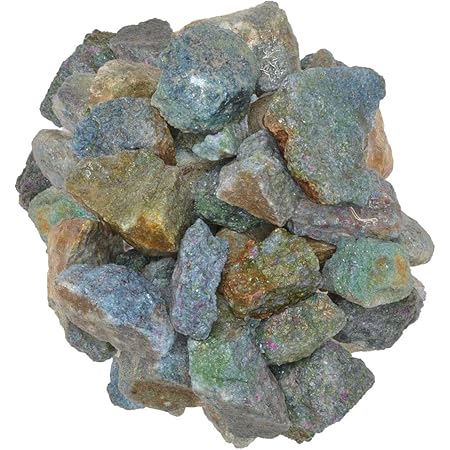 Digging Dolls: 5 lbs of Ruby in Kyanite Rough Stones from India - Raw Rocks Perfect for Tumbling, Lapidary Polishing, Reiki, Crystal Healing and Crafts!