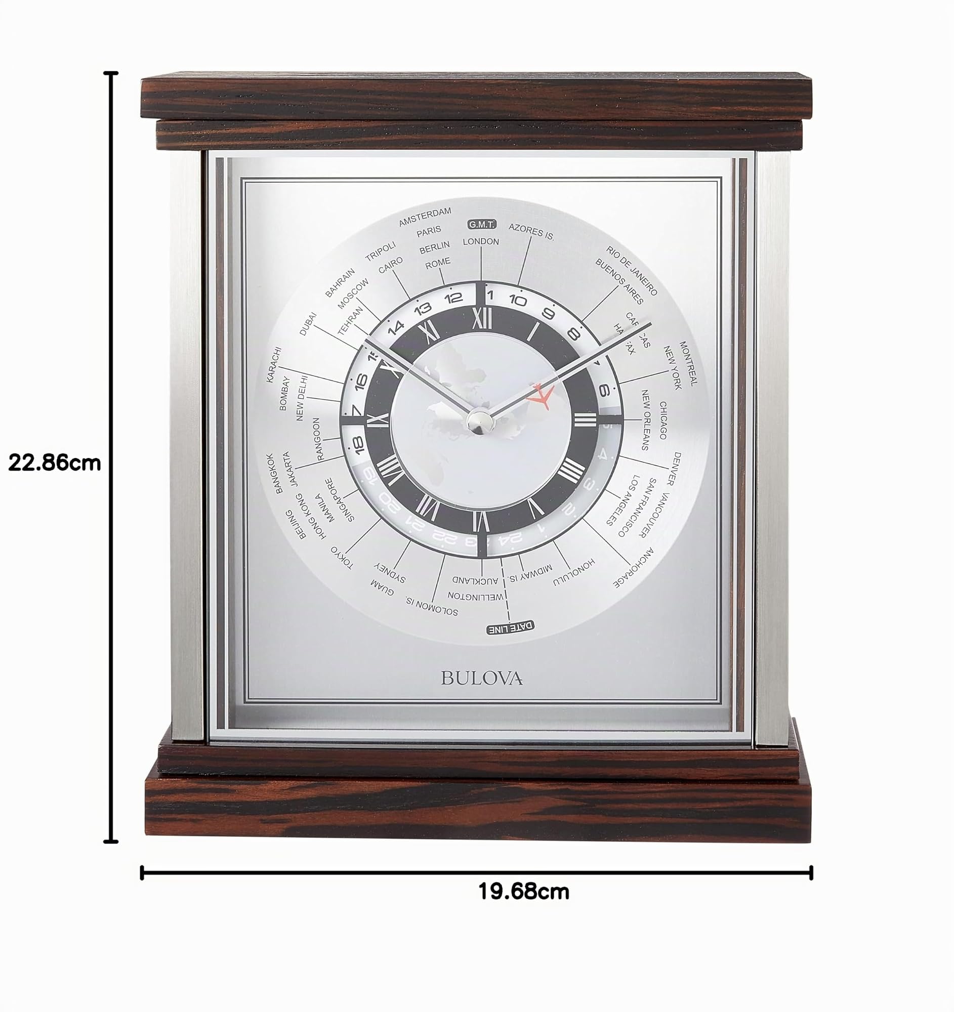 Bulova Reloj de Hora Mundial Wyndmere B2258