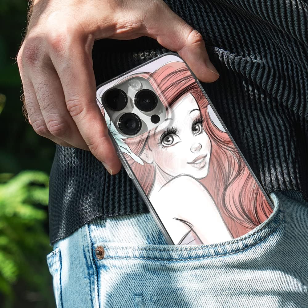 ERT Group Mobile Phone case for Apple iPhone 14 PRO MAX Original and Officially Licensed Disney Pattern Ariel 005 optimally adapted to The Shape of The Mobile Phone, case Made of TPU