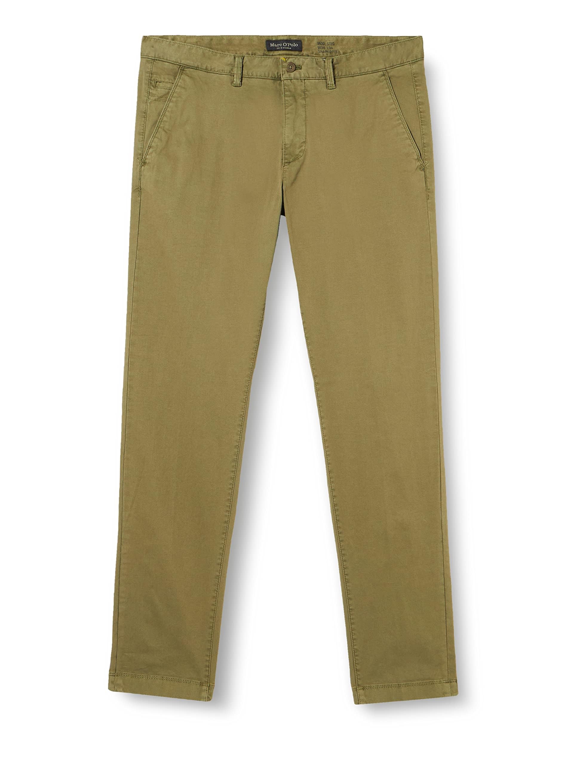 Marc O'Polo Herren Chinohose mit Stretch-Anteil Shaped Fit