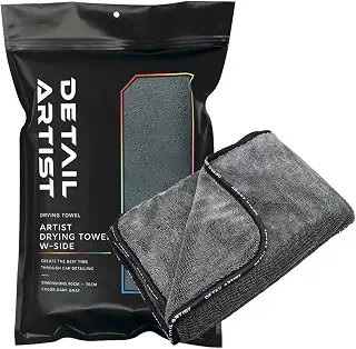【DETAIL ARTIST】 ARTIST DRYING TOWEL『瞬間吸水力が洗車の常識を変える』ドライングタオル 洗車 大判タオル 吸水 ディテールアーティスト (90cm×70cm(両面タイプ))