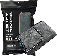 [DETAIL ARTIST] ARTIST DRYING TOWEL, "Instantaneous Absorption Power Changes Your Car Wash" Drying Towel, Car Wash, Large Towel, Water Absorption Detailing Artist (35.4 x 27.6 inches (90 x 70 cm), Double-Sided Type))