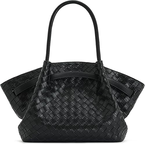 Miniatura 4 de JW PEI Bolso tote mediano Hana para mujer Trenzado negro,Negro,negro, cuero (Black Vegan Leather),Marrón,Burdeos,Marrón café,Marrón oscuro,Marrón