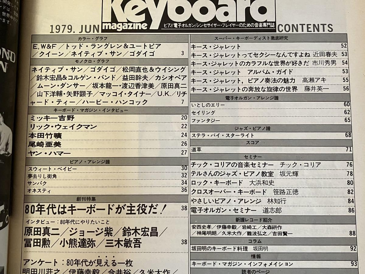 Amazon.co.jp: みKeyboard Magazine 1979年6月 キーボードマガジン 