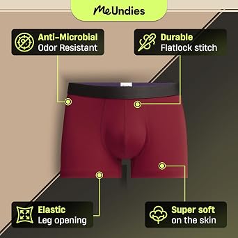MeUndies Mens Trunks 3 Inseam with Breathable and Comfortable Tencel Micro Modal Fabric