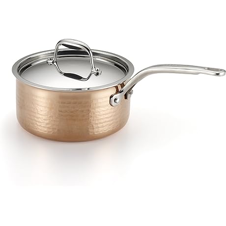 Lagostina Martellata Copper 2-Quart Covered Saucepan: A Copper Cookware Classic