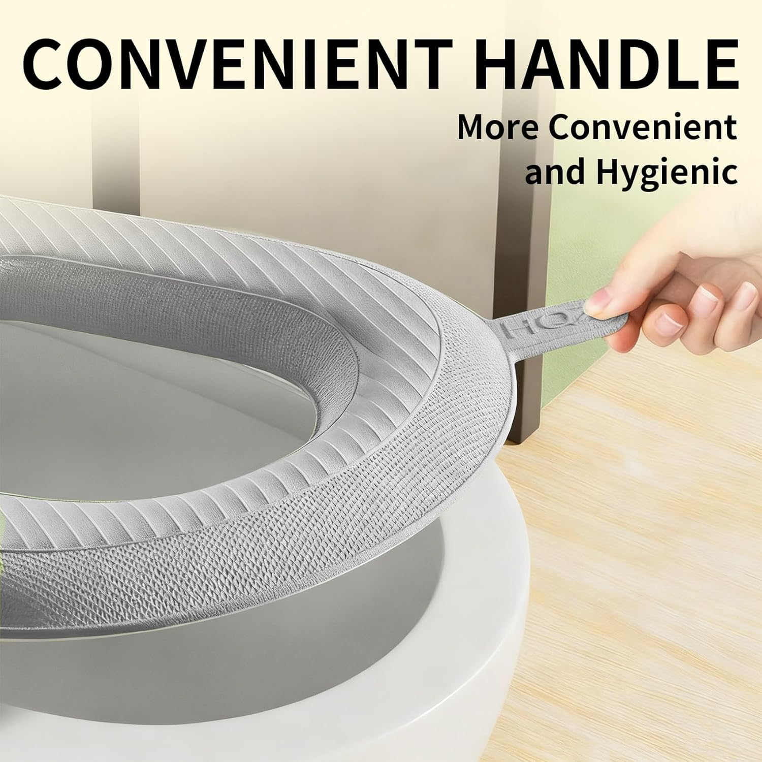 Heated Toilet Seat Cover EASY-CLEAN - Waterproof USB-Powered (Non-Rechargeable) Warmer 3 Temperature Winter Toilet Seat Cover D-Set D