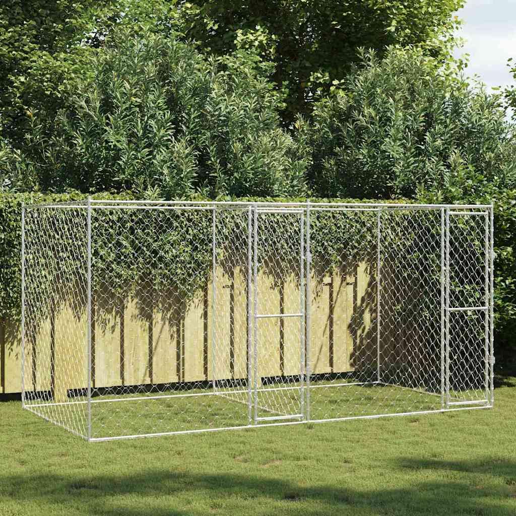 Cage pour chien extérieure robuste contre les fugues en jardin