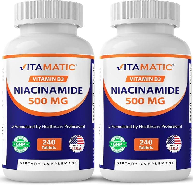 Vitamatic Vitamina B3 (Niacinamida) 500 mg 480 comprimidos