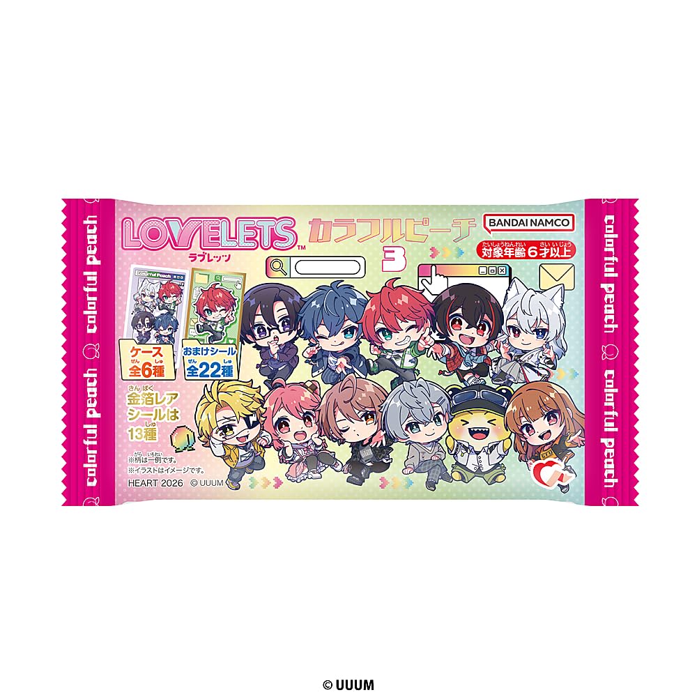 Amazon | ハート(Heart) LOVELETSカラフルピーチ3 ピーチ味