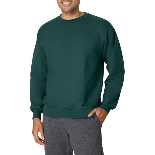 Hanes Men's Ultimate Sweatshirt, Heavyweight Fleece Sweatshirt, Crewneck Pullover for Men