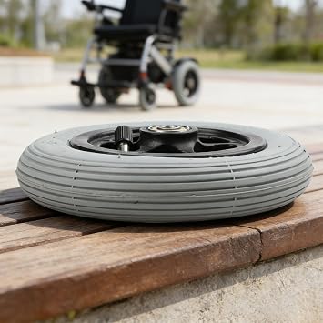 For Ottobock Specific Front Wheel for Motorized Wheelchairs 15 cm Outer Diameter Reinforced Metal Hub (42 by 6-inch)