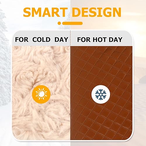 Miniatura 3 de JOYELF Hamaca para gatos, hamaca reversible tamaño mediano, cama suave para gatitos, hurones, cachorros o mascotas pequeñas