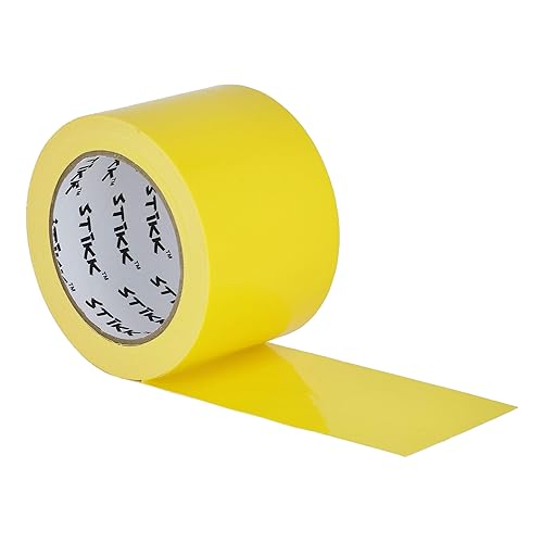 STIKK Cinta adhesiva de pato amarillo, 3 pulgadas x 25 yardas, cinta resistente para reparaciones, proyectos domésticos, para HVAC comercial y