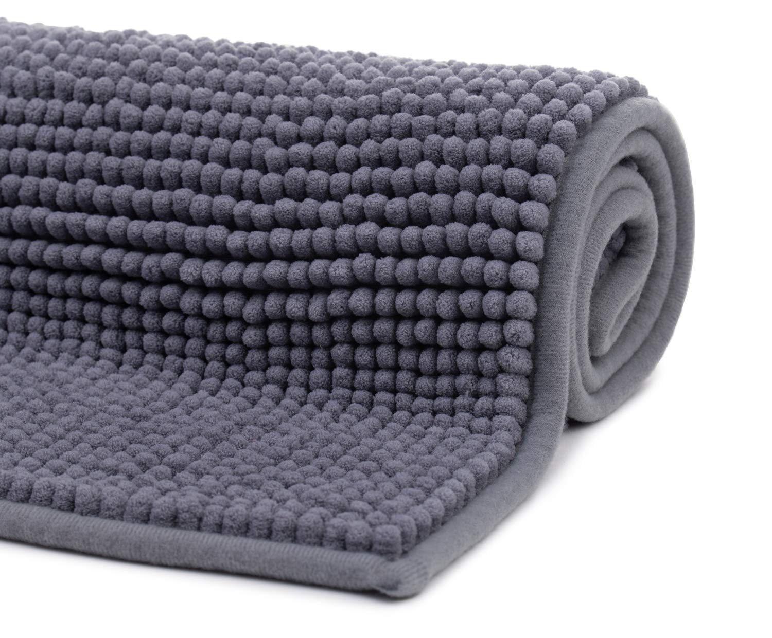 Gözze - Anti-Slip Bath Mat, Super Soft, 100% Microfibre, 50 x 70 cm - Grey, 50 x 70 cm (runner) - Image 3