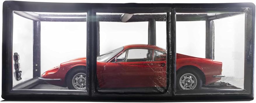IN THE GARAGE Ultimate Car Shield, Black - 12 Indoor & Outdoor - Indoor & | Inflatable cover, hail protection, 12 length, portable shelter, indoor/outdoor, durable, protects from elements, IN THE