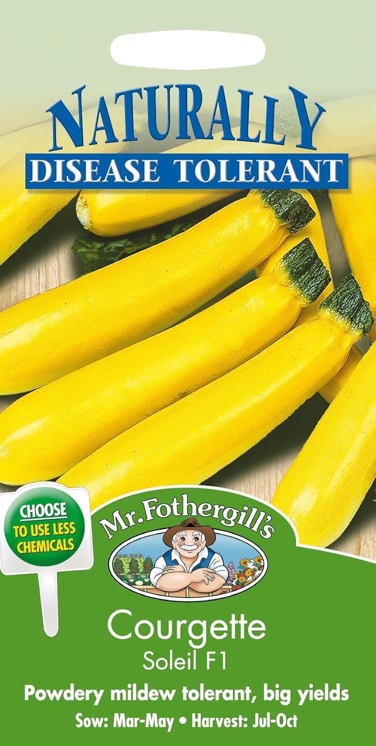 Mr Fothergill's 20786 Vegetable Seeds, COURGETTE Soleil F1, Yellow