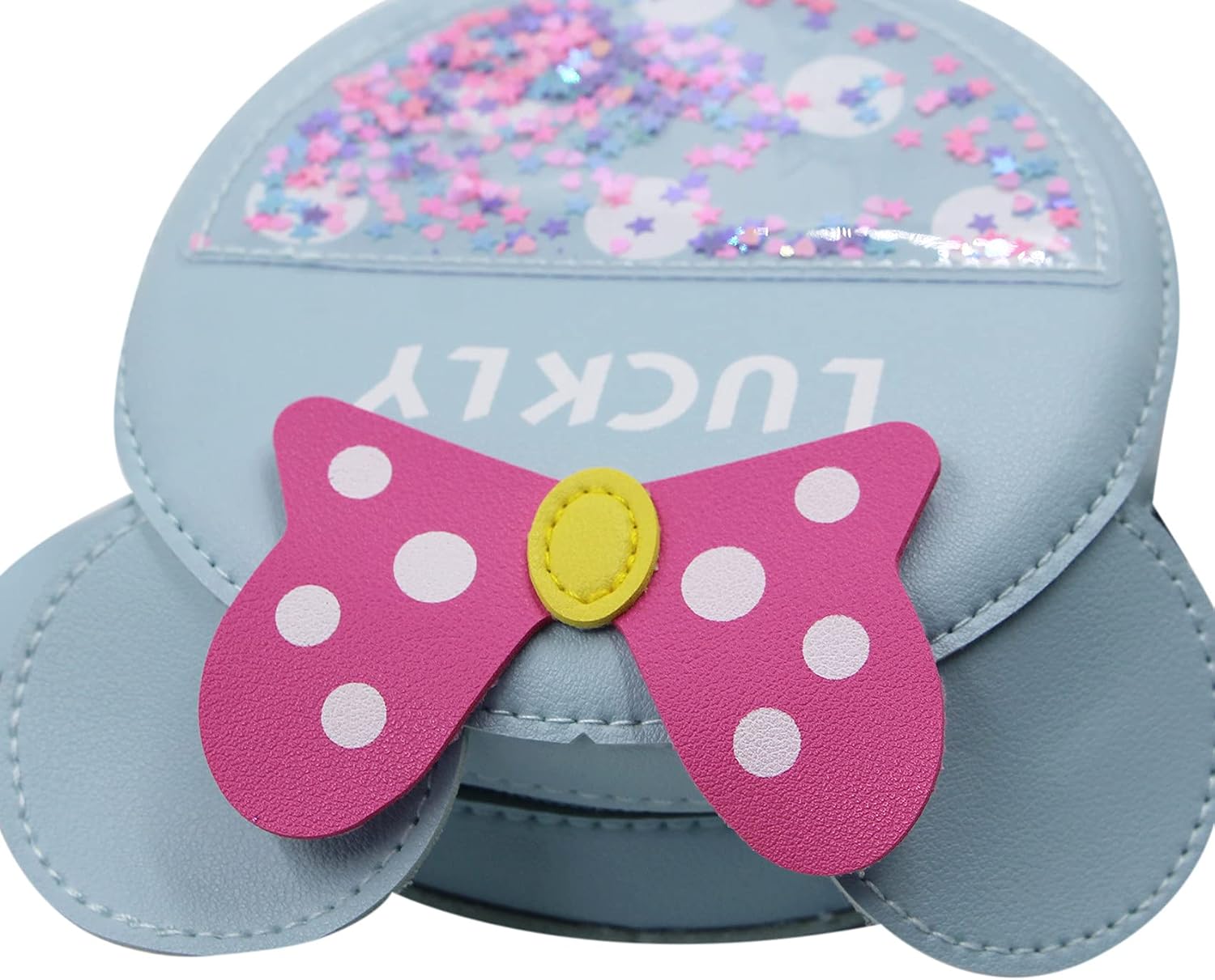 ZGMYC Little Girl's Cute Bowknot Crossbody Purse Cartoon Mouse Ears Shoulder Handbag
