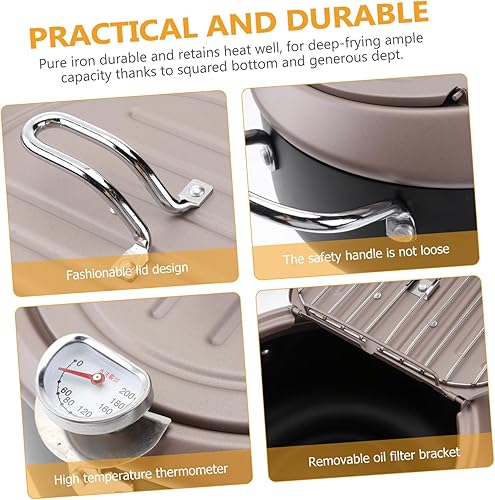 Miniatura 7 de Freidora con Termómetro Clamshell Patata Plana