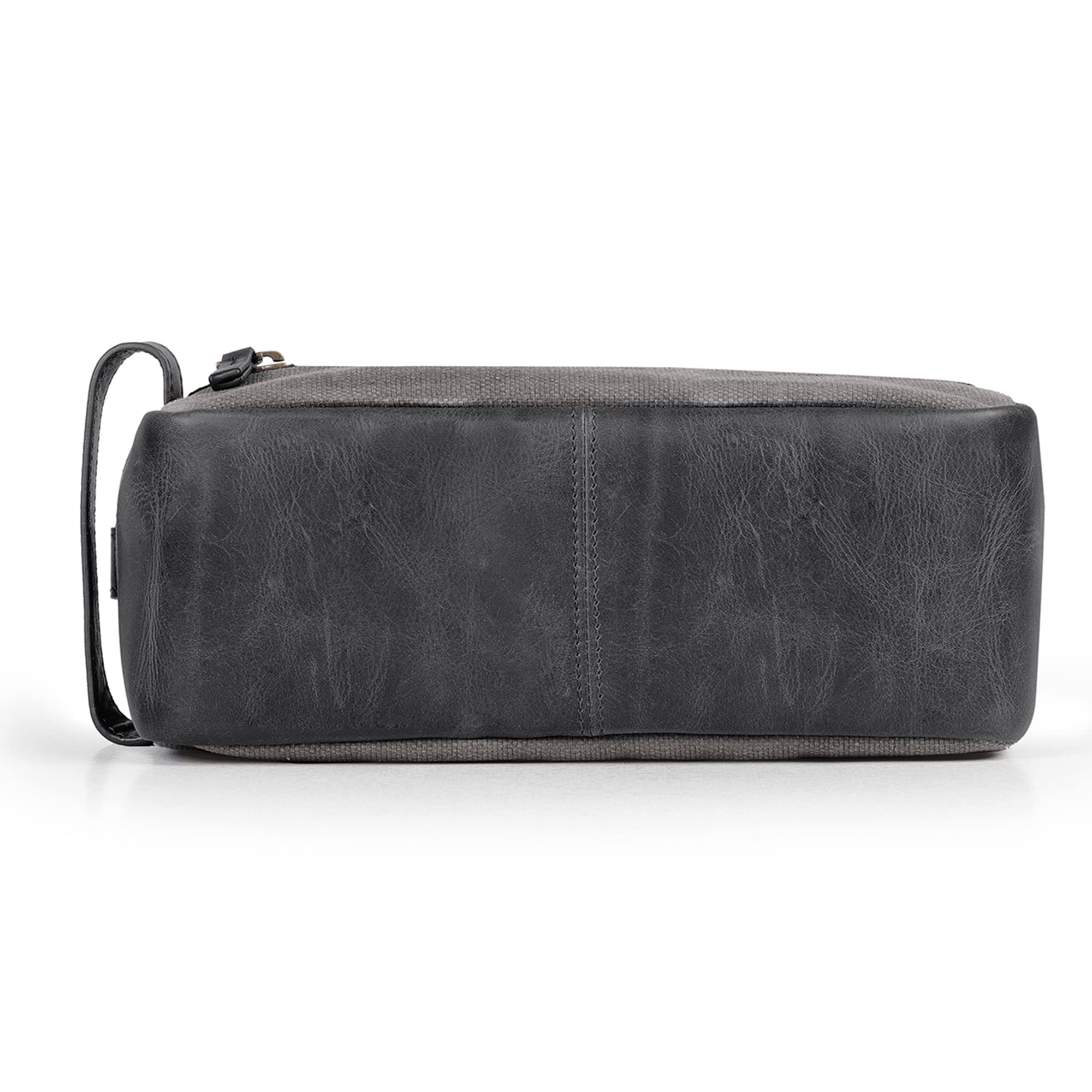 Londo Bolso de Aseo, Viaje en Cuero Genuino, para cosméticos, afeitarse los artículos, Dopp Kits, Unisex