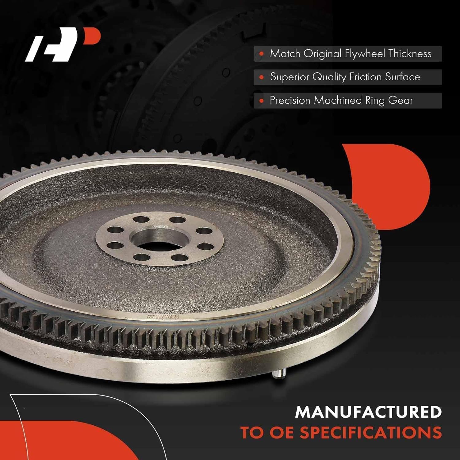 A-Premium Clutch Flywheel Compatible with Toyota Corolla 2009-2019, Corolla iM 2017-2018, Matrix 2009-2013 & Scion iM 2016, xD 2008-2014, 1.8L, Manual Trans., 8 Bolt Holes, 106 Teeth